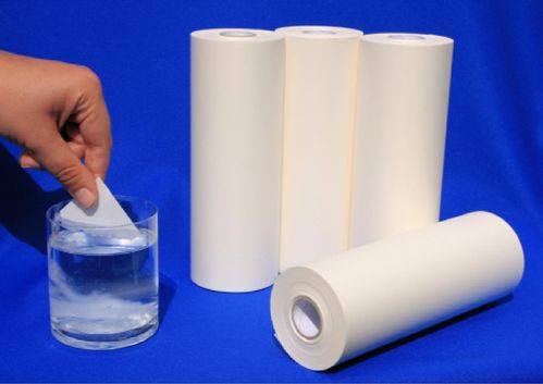 Wasserlösliches Papier, weiß, 1 Rolle mit 210 mm x 25 m